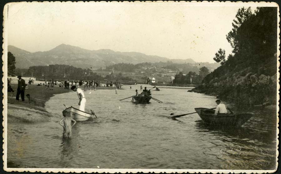 Desembocadura do río Lagares, Pacheco, entre 1933 e 1936