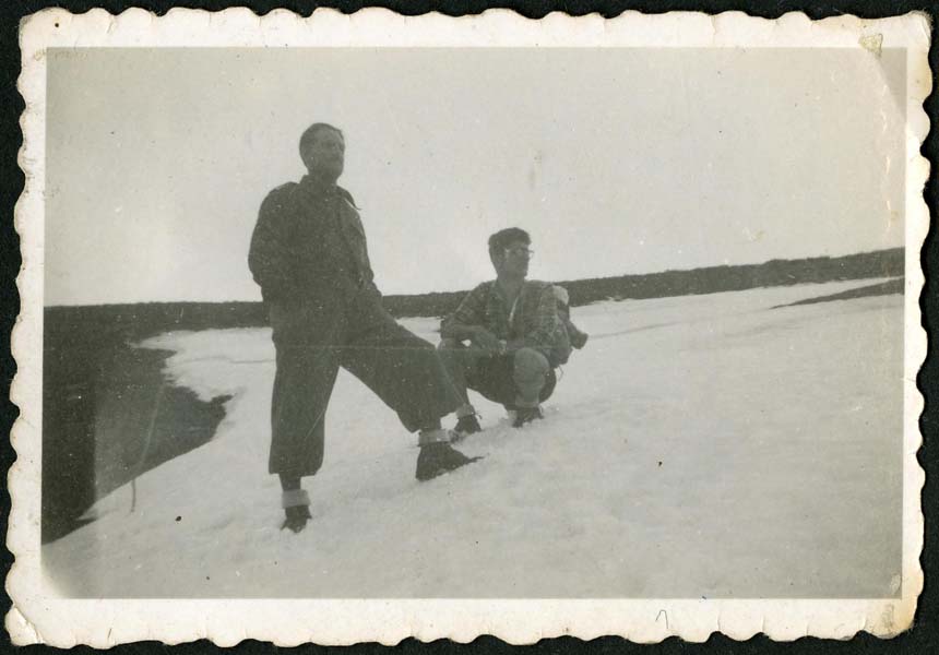 Montañeros en Cabeza de Manzaneda, entre 1946 y 1947