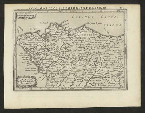 Gallicia, Legio et Asturias de Oviedo. Gerhard Mercator. 1628