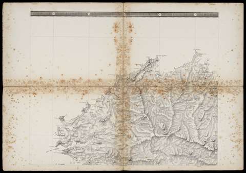 Carta Geométrica de Galicia: Dividida en sus provincias de Coruña, Lugo, Orense Pontevedra... [Cariño, Cedeira...]. Domingo Fontán. 1845