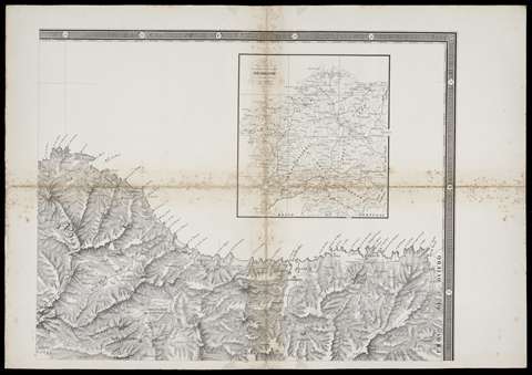 Carta Geométrica de Galicia: Dividida en sus provincias de Coruña, Lugo, Orense Pontevedra... [Foz, Ribadeo...]. Domingo Fontán. 1845