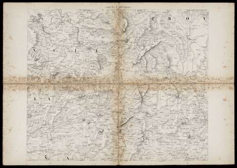Carta Geométrica de Galicia: Dividida en sus provincias de Coruña, Lugo, Orense Pontevedra... Coruña y Betanzos. Domingo Fontán. 1845