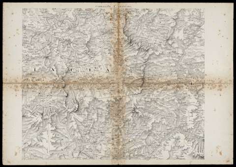 Carta Geométrica de Galicia: Dividida en sus provincias de Coruña, Lugo, Orense Pontevedra... Carballiño y Chantada. Domingo Fontán. 1845