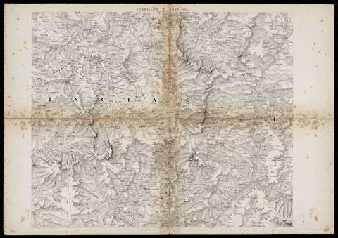 Carta Geométrica de Galicia: Dividida en sus provincias de Coruña, Lugo, Orense Pontevedra... Carballiño y Chantada. Domingo Fontán. 1845