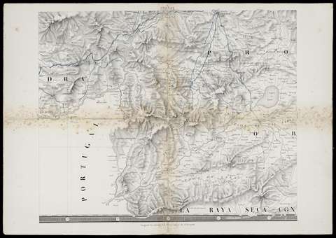 Carta Geométrica de Galicia: Dividida en sus provincias de Coruña, Lugo, Orense Pontevedra... Orense. Domingo Fontán. 1845