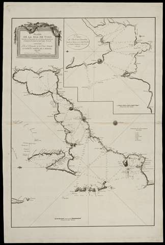 Plano de la Ría de Vigo. Plano del Puerto de Camariñas. Vicente Tofiño de San Miguel.1787