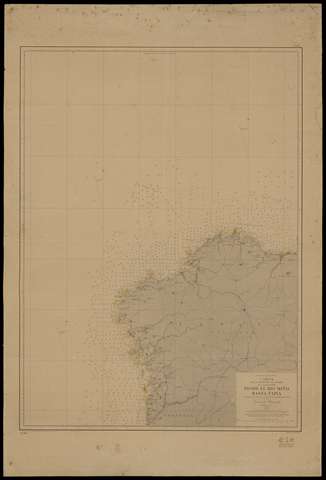 Carta de la Costa N.W. de España que comprende desde le Río Miño hasta Tapia. J. Cadenet. 1923