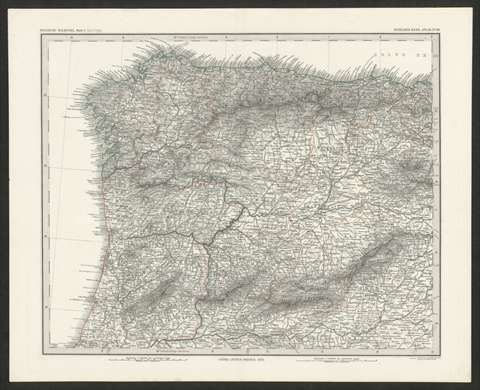 Spanische Halbinsel : Stieler's Hand Atlas, Nº 39. H. Eberhardt. 1879