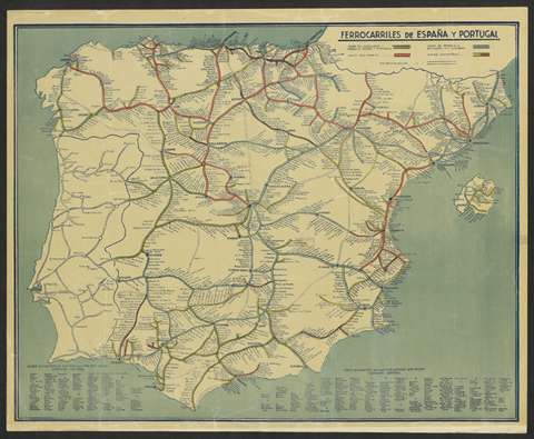 Ferrocarriles de España y Portugal. 194?