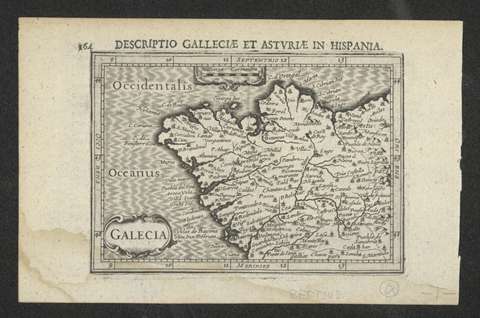Galecia :Descriptio Galleciae et Asturiae in Hispania. Petrus Bertius.1616