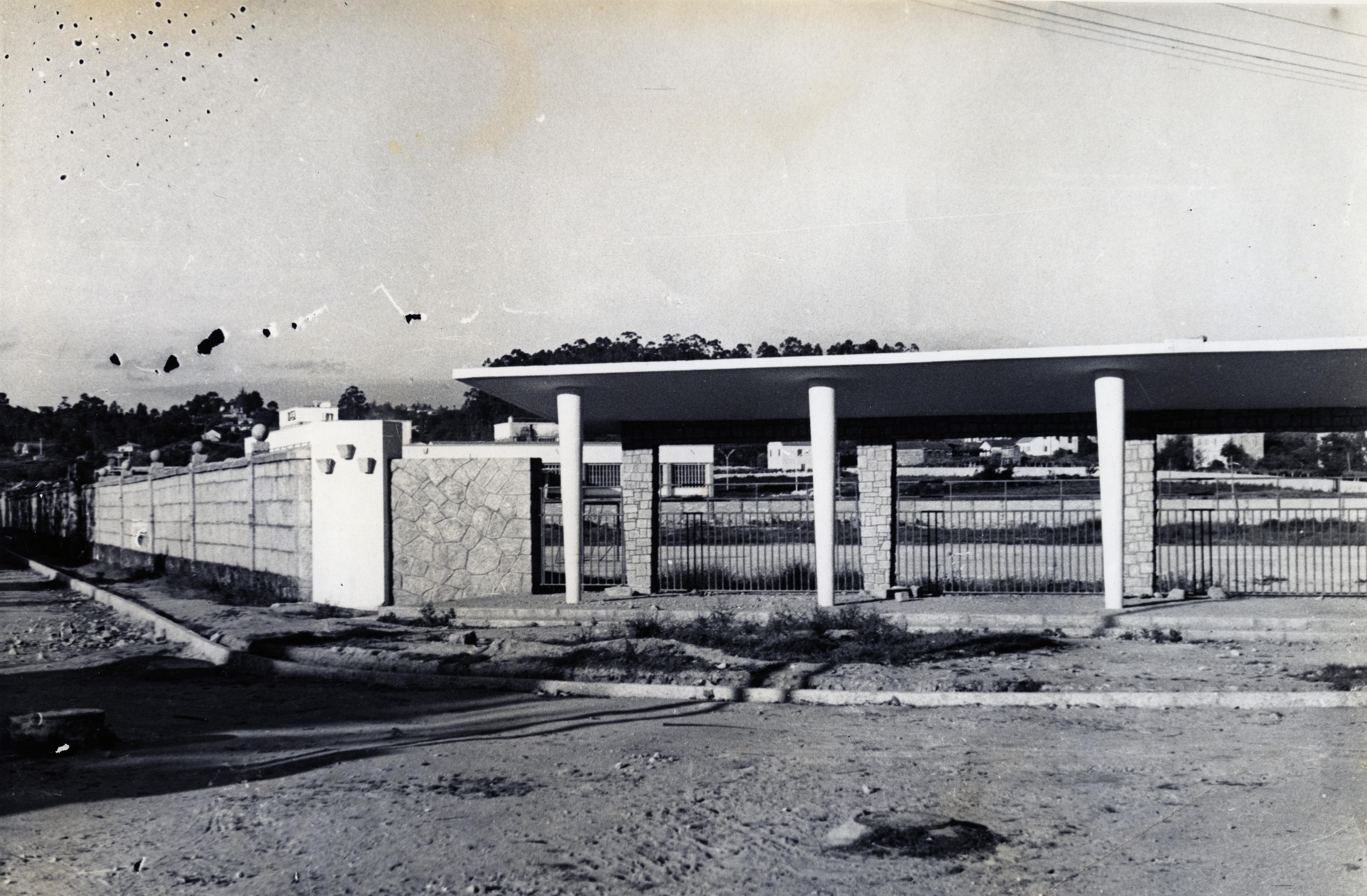 Estadio da Xuventude, Pontevedra, en obras, 1968