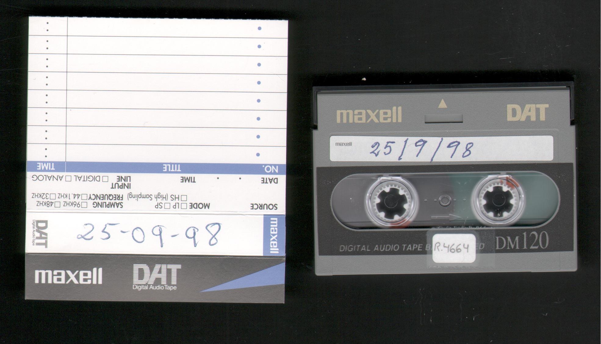 Cinta de audio digital (DAT)