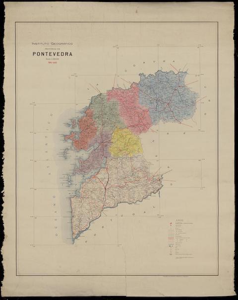 Provincia de Pontevedra. Instituto Geográfico. 1955