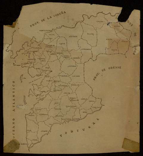 Mapa de la Provincia de Pontevedra